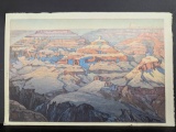 Japanese Woodblock Print Grand Canyon by Hiroshi Yoshida