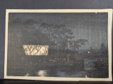 Japanese Woodblock Print by Kobayashi Kiyochika Depicting Koromo River