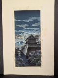 Japanese Woodblock Print Nijo Castle Kyoto by Tsuchiya Koitsu