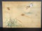 Traditional Japanese Painting Depicting Goose and Bamboo Scene