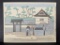 Japanese Woodblock Print by Suwa Kanenori Depicting Sakurada Gate of Tokyo Imperial Palace
