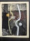 Abstract Woodblock Print by Nakagawa Yutaro Dated 1959