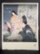 Japanese Woodblock Print by Yoshio Okada Depicting The Tale of Genji