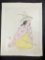 Japanese Woodblock Print by Paul Jacoulet Jeune Fille de Jaluit