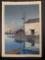 Rain at Ushibori by Kawase Hasui Japanese Woodblock Print 1929