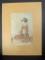 Japanese Woodblock Print by Kitagawa Utamaro Depicting Seated Woman Original 18th Century