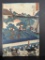Japanese Woodblock Print by Kuniyoshi Depicting Landscape and Figures Original 19th Century