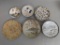 Six Japanese Art Pottery Plates with Various Designs Satsuma etc