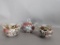 Japanese Kutani Enamel Porcelain Creamer and Sugar Bowl Set