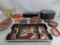 14 Japanese Lacquerware Items Including Trays and Boxes
