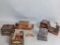 5 Antique Japanese Wood and Metal Cigarette Dispensers