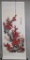 Chinese Scroll Painting of Red New Year Flowers 1925