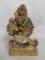 Tibetan Gilt Bronze Figure of Yamantaka Depicted in Alidhasana