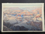 Grand Canyon Japanese Woodblock Print by Hiroshi Yoshida, 1925
