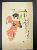Japanese Woodblock Print by Asaka Manjiro c1950