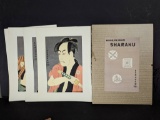 Japanese Woodblock Prints by Sharaku in Loose Portfolio Binding