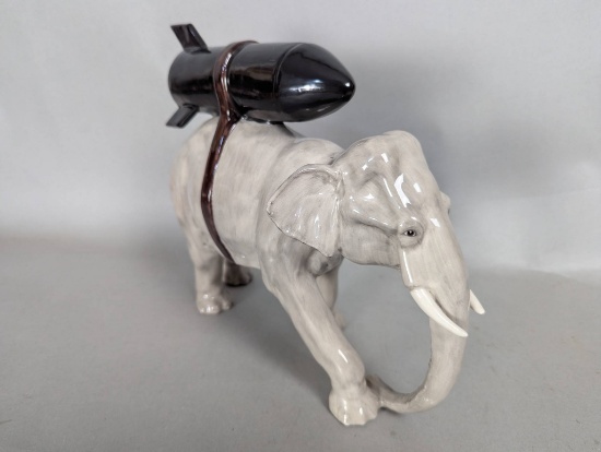 Ceramic Elephant by Kevin Francis Bransky Heavy Weaponry