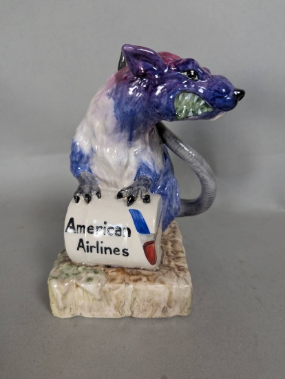 Kevin Francis Rat Sculpture Inspired by Banksy Airline Toxic Rats American Airlines