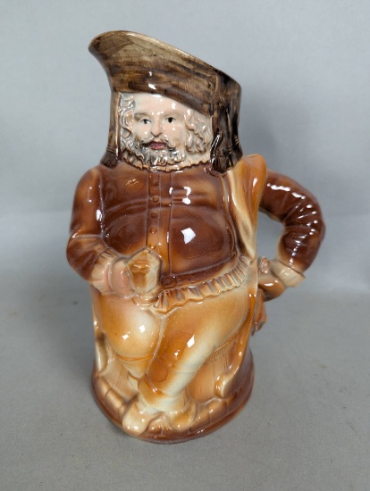 Sir John Falstaff Toby Mug in Brown and Tan Glaze