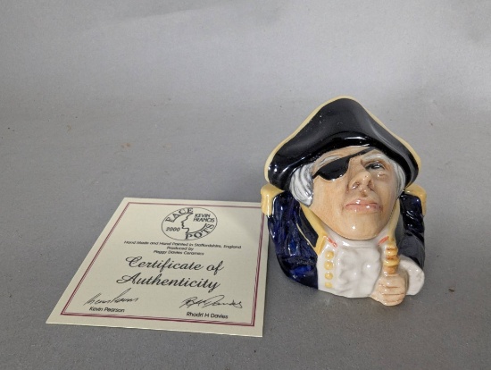 Kevin Francis Face Pots Horatio Nelson Ceramic Figurine with Certificate