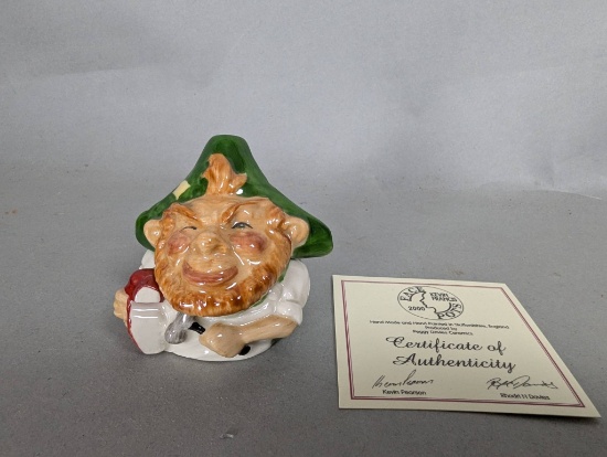 Kevin Francis Face Pot Sean the Leprechaun Hand Painted Ceramic