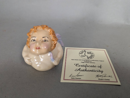 Kevin Francis Face Pot Cupid Figurine by Peggy Davies Ceramics