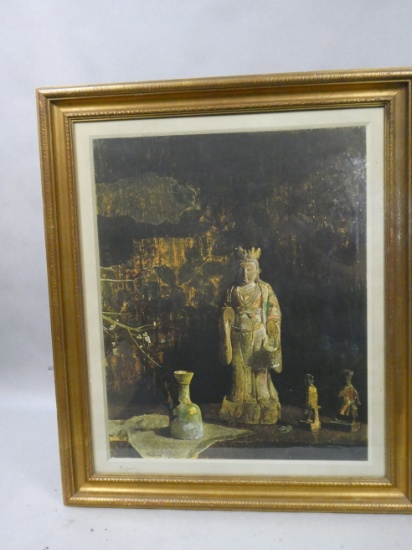 1943 Hovsep Pushman London Dresden Pencil Signed Print