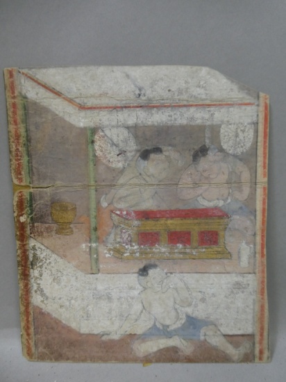 18th/19th Century Thai Buddhist Painting on Manuscript Paper