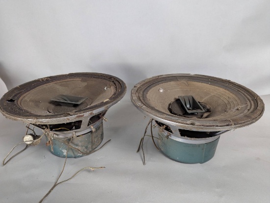 Allied Model 615hc Pair 15 Inch 3 Way Hifi 8 Ohm 50 Watt Speakers