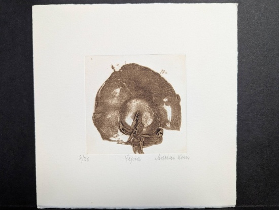 Japanese Woodblock Print Sepia by Marian Korn