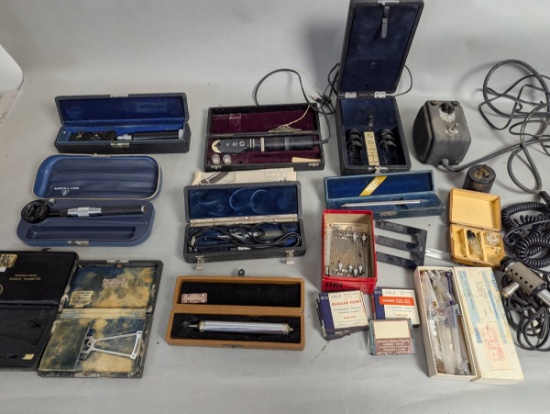 Vintage Optical Medical Devices Lot Bausch Lomb V Mueller Unique Collectibles