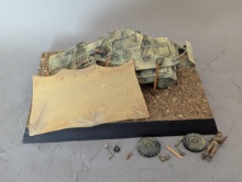 WWII German Sd.Kfz. 232 8-Rad Armored Car Diorama Pro Built Vintage Military Model