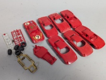 Vintage 1965 Monogram 1/32 Scale Ferrari 330 P2 Slot Car Bodies & Parts Collection