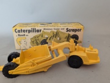 Revell Caterpillar Miniature Tractor Scraper Toy Vintage Collectible NOS