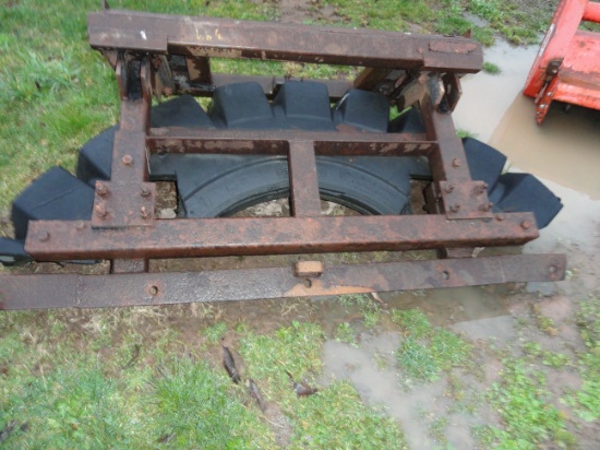 Rubber manure scraper