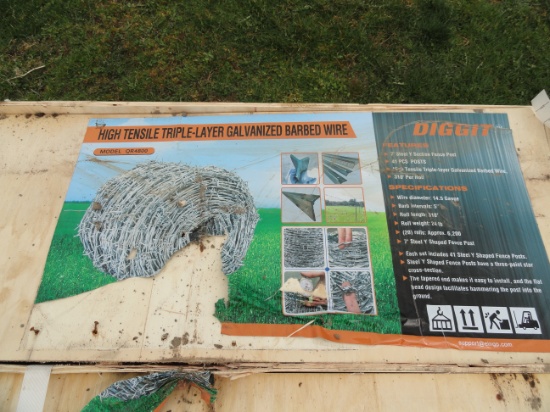 Digget high tensile barb wire fence kit
