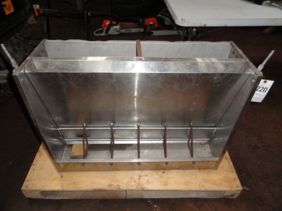 Stainless steel pig feeder