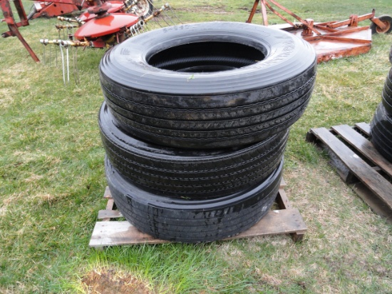 295/75R225 steer tires
