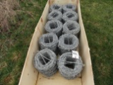 New galvanized barb wire