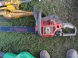 Red Poulan chain saw