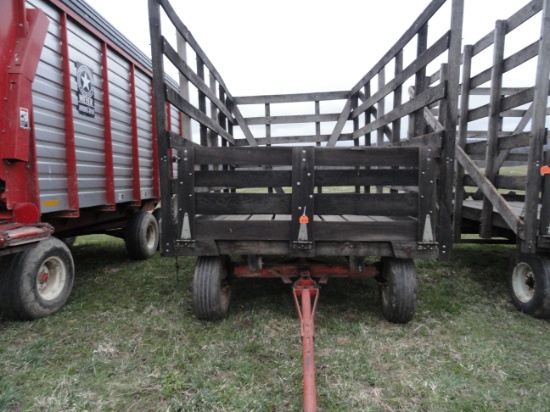 Wooden 8x14 hay wagon