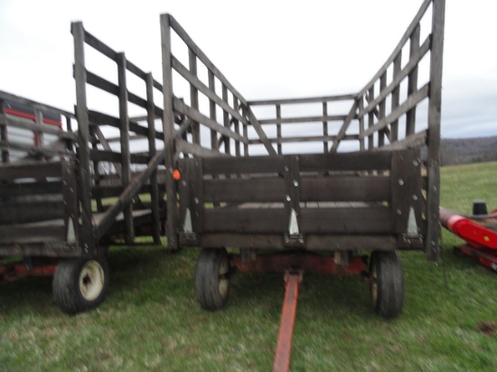 Wooden 8x14 hay wagon