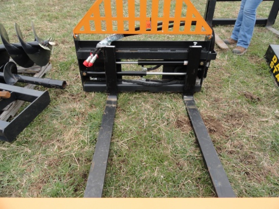 NEW - Wolverine 48" quick attach hydraulic pallet forks