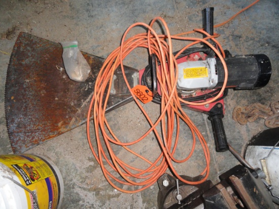 Bale slicer with spare blade