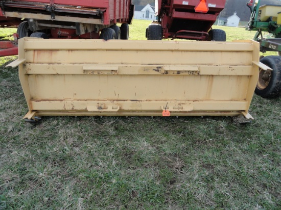 92" quick attach snow pusher