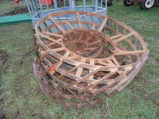 Steel tractor wheels