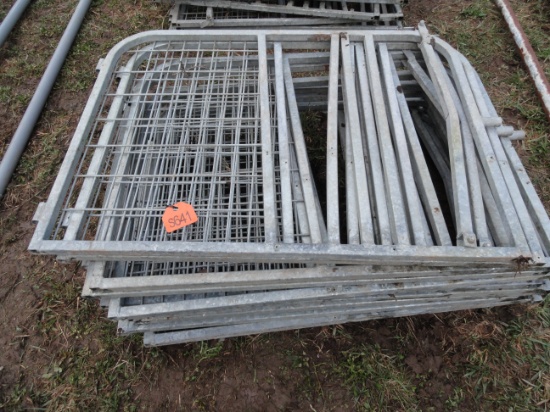 Galvanized calf gates with head lock.  10X THE MONEY