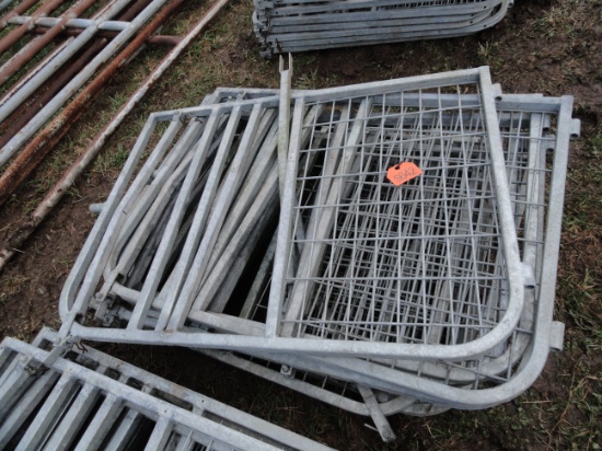 Galvanized calf gates with head lock.  10X THE MONEY
