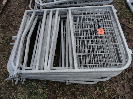 Galvanized calf gates with head lock.  10X THE MONEY