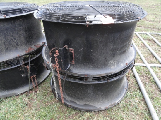 2 Barn fans.  SOLD AS IS